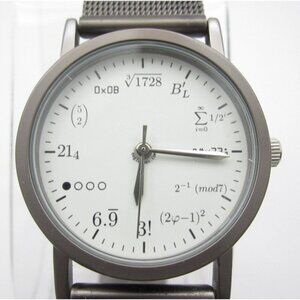 Women Time Zone Quartz WR Analog 32mm Round Watch (H957) "New Battery"